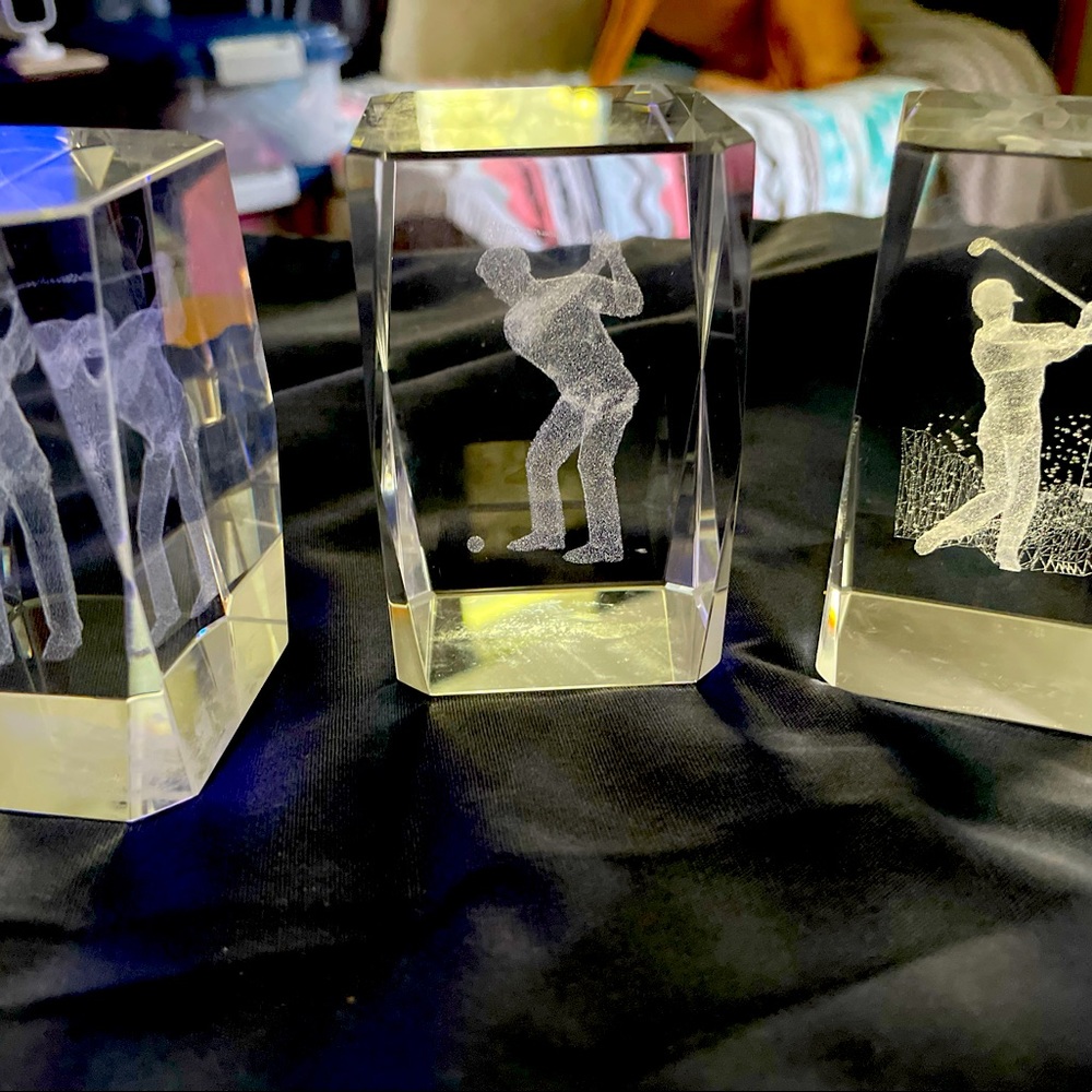 Golf glass cubes